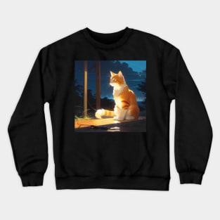 Beautiful Electric Cat Crewneck Sweatshirt